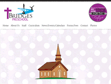 Tablet Screenshot of bridgespreschool.net